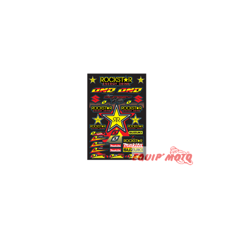 Planche autocollant ROCKSTAR