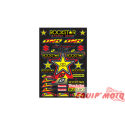Planche autocollant ROCKSTAR