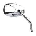 Retroviseur ovale Chromé