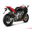 Echappement AKRAPOVIC racing dÃ©catalysÃ© APRILIA RSV4 2009-2014 TUONO V4 2011-2016