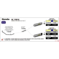 RACCORD Echappement ARROW HONDA NC700S NC700X NC750S NC750X INTEGRA