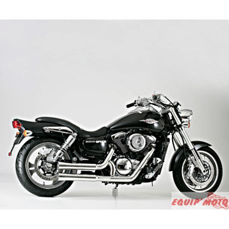 Ligne complÃ¨te d'Echappement homologuÃ© dÃ©catalysÃ© FALCON SUZUKI VL800 INTRUDER + VOLUSIA