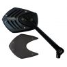 Retroviseur moto alu TOMAHAWK NOIR-CARBONE 8