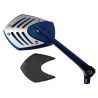 Retroviseur moto alu TOMAHAWK BLEU-ARGENT 6