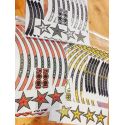 Kit déco jantes moto ROCKSTAR jaune