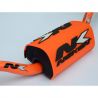 Guidon Cross NEKEN aluminium T6 orange fluo a longueur 820 mm f1 hauteur 110 mm h renvoi 73 mm 2