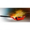 Guidon Cross NEKEN aluminium T6 orange fluo a longueur 820 mm f1 hauteur 110 mm h renvoi 73 mm 3