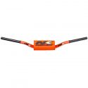 Guidon Cross NEKEN aluminium T6 orange fluo ORIGINALE YZF a longueur 820 mm f1 hauteur 118 mm h renvoi 74 mm
