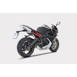 Ligne d'Echappement Zard triple sortie racing TRIUMPH DAYTONA 675 2013-2016