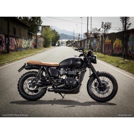 Ligne d'Echappement Zard cross racing TRIUMPH BONNEVILLE SCRAMBLER THRUXTON 2008-2016 Ã  injection