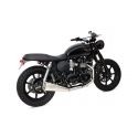 Ligne d'Echappement Zard version short racing TRIUMPH BONNEVILLE SCRAMBLER THRUXTON 2005-2007 Ã  carbu