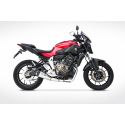 Ligne d'Echappement Zard homologué YAMAHA MT-07 2014-2017
