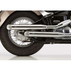 Echappement custom FALCON CROMO LINE YAMAHA XV750 VIRAGO 3AL 4GK 4FY 4PW 55R / XV1000 VIRAGO 3EF 3LP