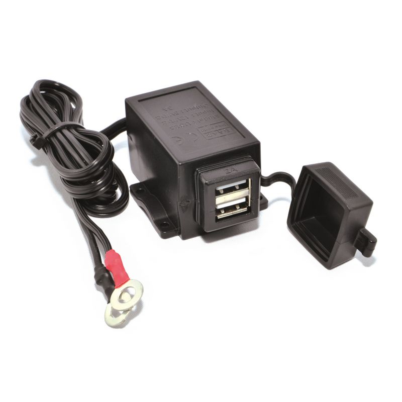 Support Gps Moto Powy Prise Double Usb + Support + Cables - Satisfait Ou  Remboursé 