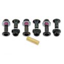 Kit vis + écrous de couronne moto pro bolt X6