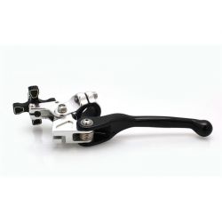 Levier moto universel aluminium repliable + cocotte