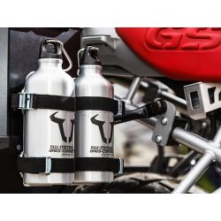 kit 2 gourdes avec support Gourde 0,6 l en Inox pour valises alu SW MOTECH TRAX