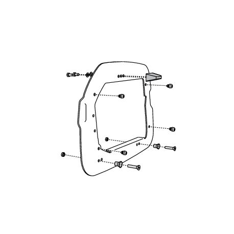 Platine Valises SHAD (Vendu par deux)