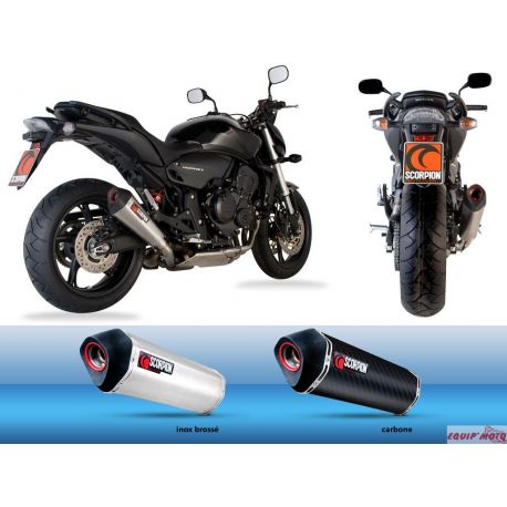 Echappement scorpion serket red power CB 600 HORNET 2007-2014
