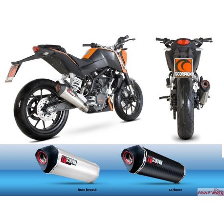 Echappement scorpion red power KTM 125 DUKE 200 DUKE 2011-2016