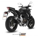 ligne complète d'Echappement MIVV GP position haute YAMAHA MT-07 