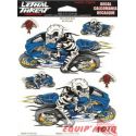 AUTOCOLLANT LETHAL THREAT SQUELETTE MOTO