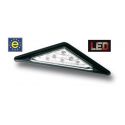 Clignotants triangulaires à Led blanc bord chromé