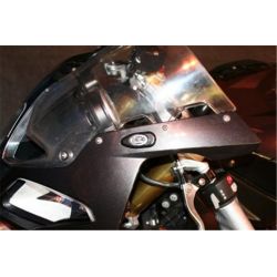 Caches orifice rétroviseur R&G RACING noir Kawasaki ZX6R ZX6RR 2009-2019