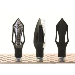 Clignotants moto universel Noirs Arrow Led Homologués