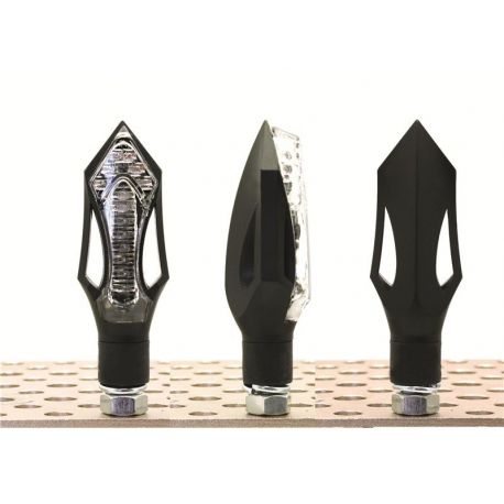 Clignotants Noirs Arrow Led Homologués Bihr