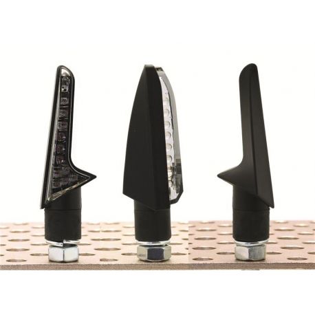 Clignotants Noirs Hook Led Homologués