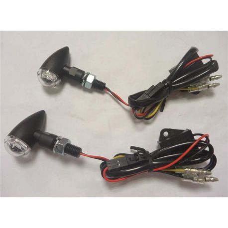 Clignotants Noirs Shell Led Homologués