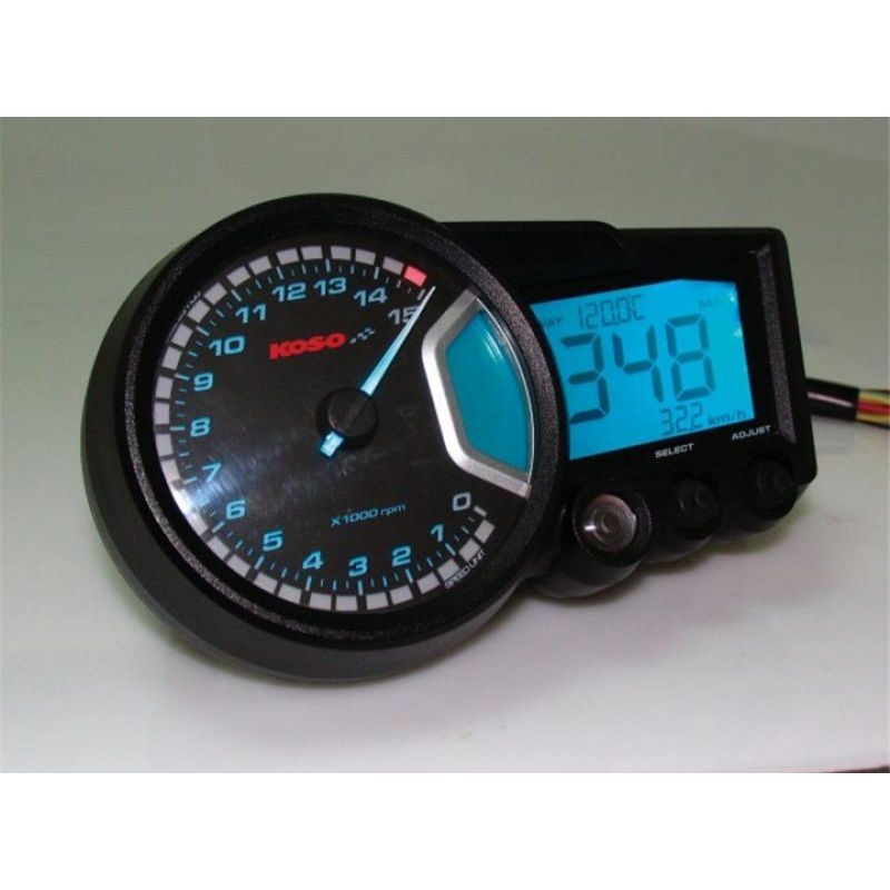 Thermomètre universel pour moto - Affichage numérique de la