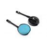 Retroviseur moto alu embout de guidon BARA EG paire retroviseur noir 0