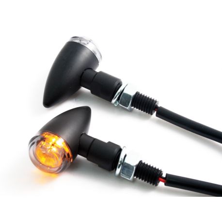 Clignotants moto custom alu CORTO