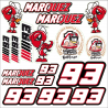 Planche autocollants MARQUEZ 0