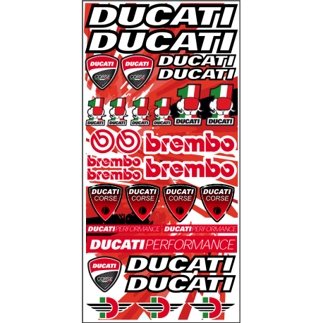 Planche autocollants DUCATI