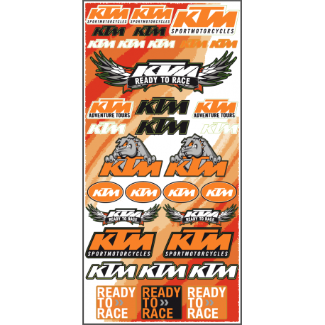 Planche autocollants KTM