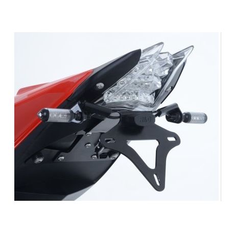 Nrpfell Plaque DImmatriculation de Moto LED Feu Arri/èRe Support de Support de Montage Lat/éRal Horizontal pour Bobber Chopper Touring Personnalis/é