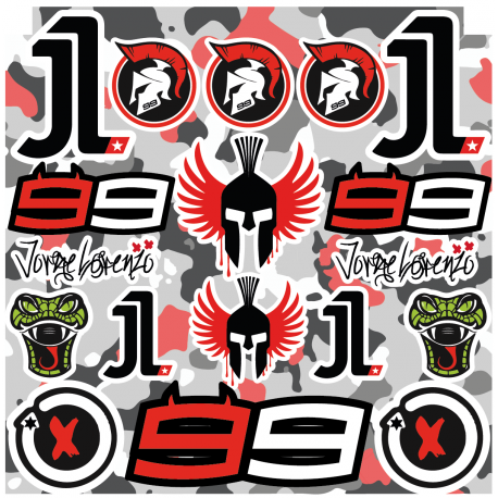 Planche autocollants LORENZO Planche autocollants LORENZO