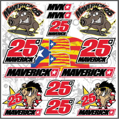 Planche autocollants MAVERICK