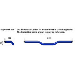 GUIDON LSL SUPERBIKE diamètre 28,6mm