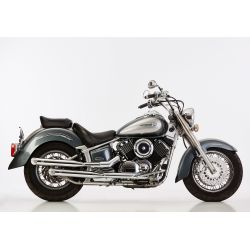 Echappement custom FALCON CROMO LINE YAMAHA XVS1100 DRAG STAR / CLASSIC jusqu'en 2002