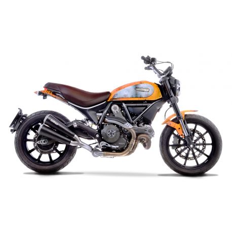 Echappement LEOVINCE GP DUAL décatalysé DUCATI SCRAMBLER 2015-2016