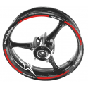 Kit déco jantes moto ALPINESTAR
