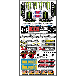 Planche autocollants MONSTER