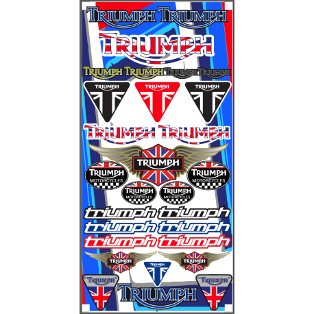 Planche autocollants TRIUMPH