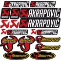Planche autocollants AKRAPOVIC