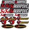 Planche autocollants AKRAPOVIC 0