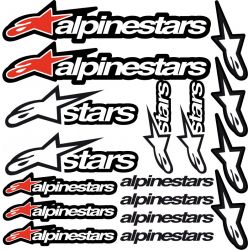 Planche autocollants A4 ALPINESTAR